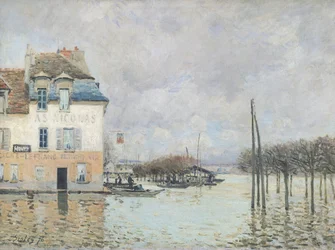 Die Flut in Port-Marly, 1876